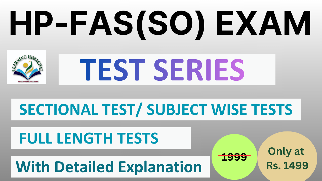 HP FAS(SO) Test Series